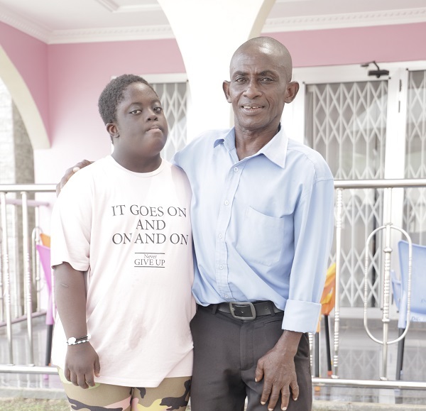 Mr Collins Aning Agyei and his daughter, Maame Akrasi